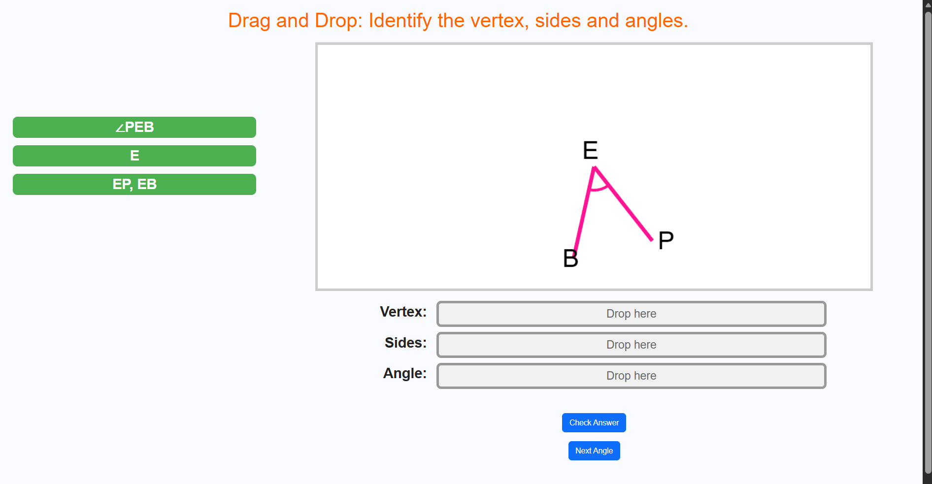 Vertex Sidex Angles