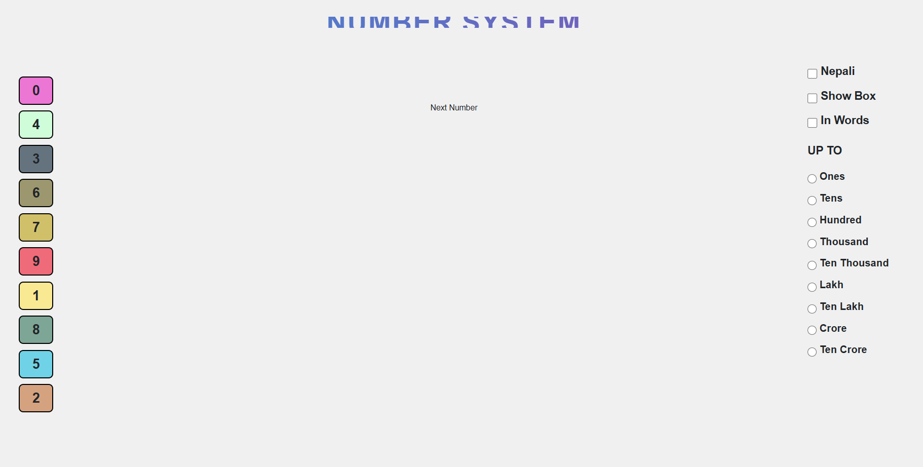 Number Sense