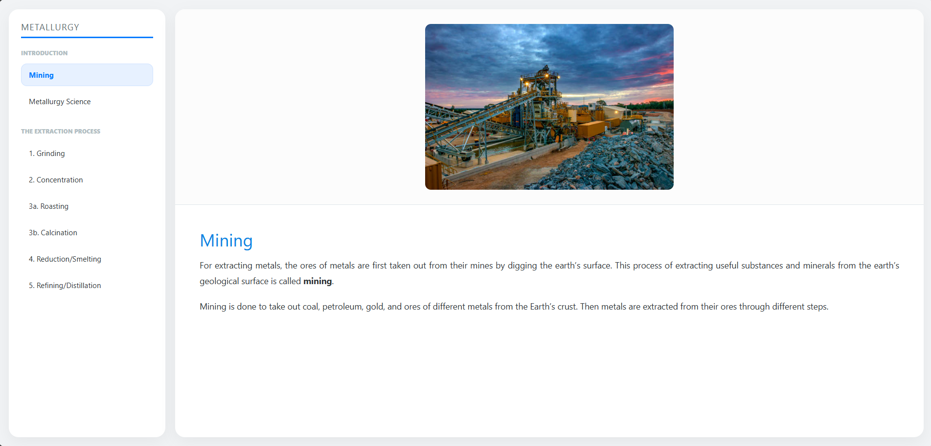 Metallurgy
