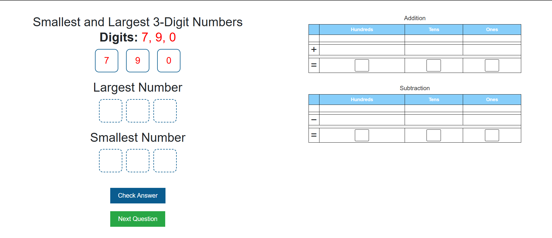 Smallest and largest numbers(smallest_largest)