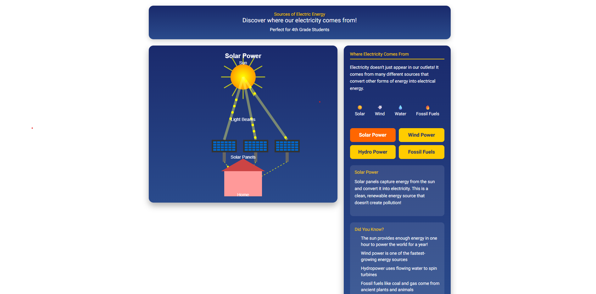 Sources of Electric Energy