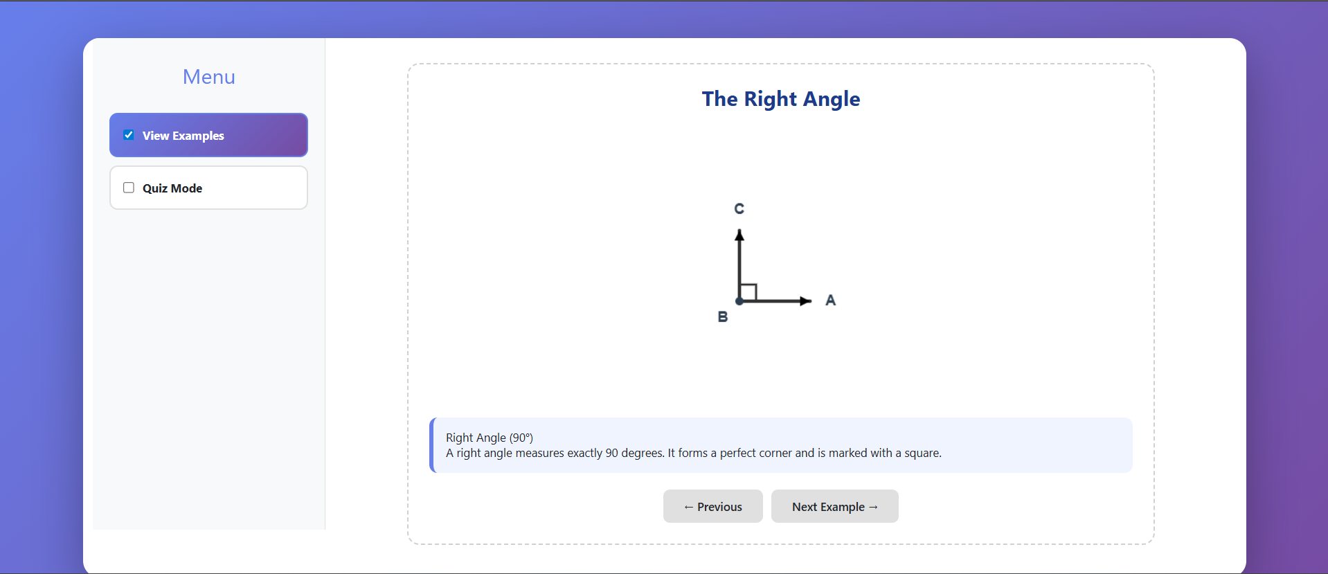 Right angle and its Comparison