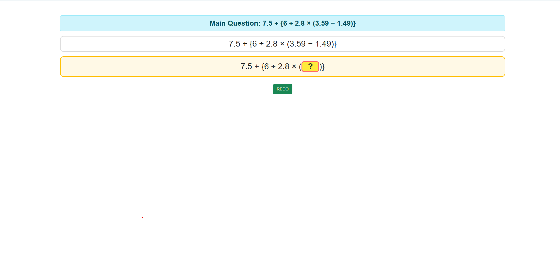 simplification of decimal