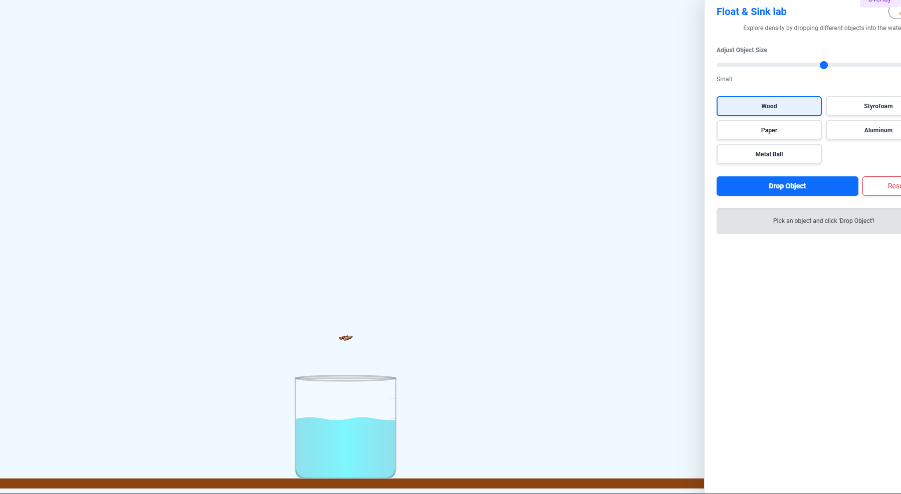 Float / Sink in water