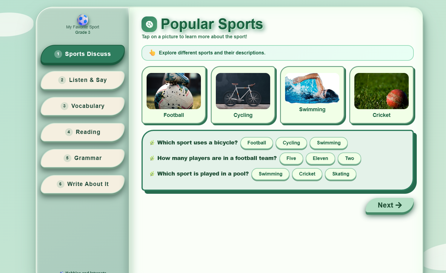 My Favourite Sport