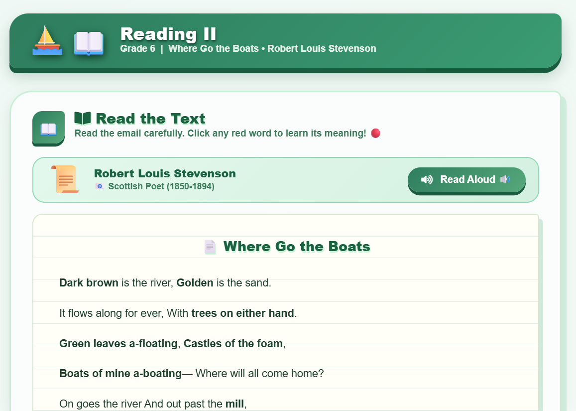 Reading II (A Poem)