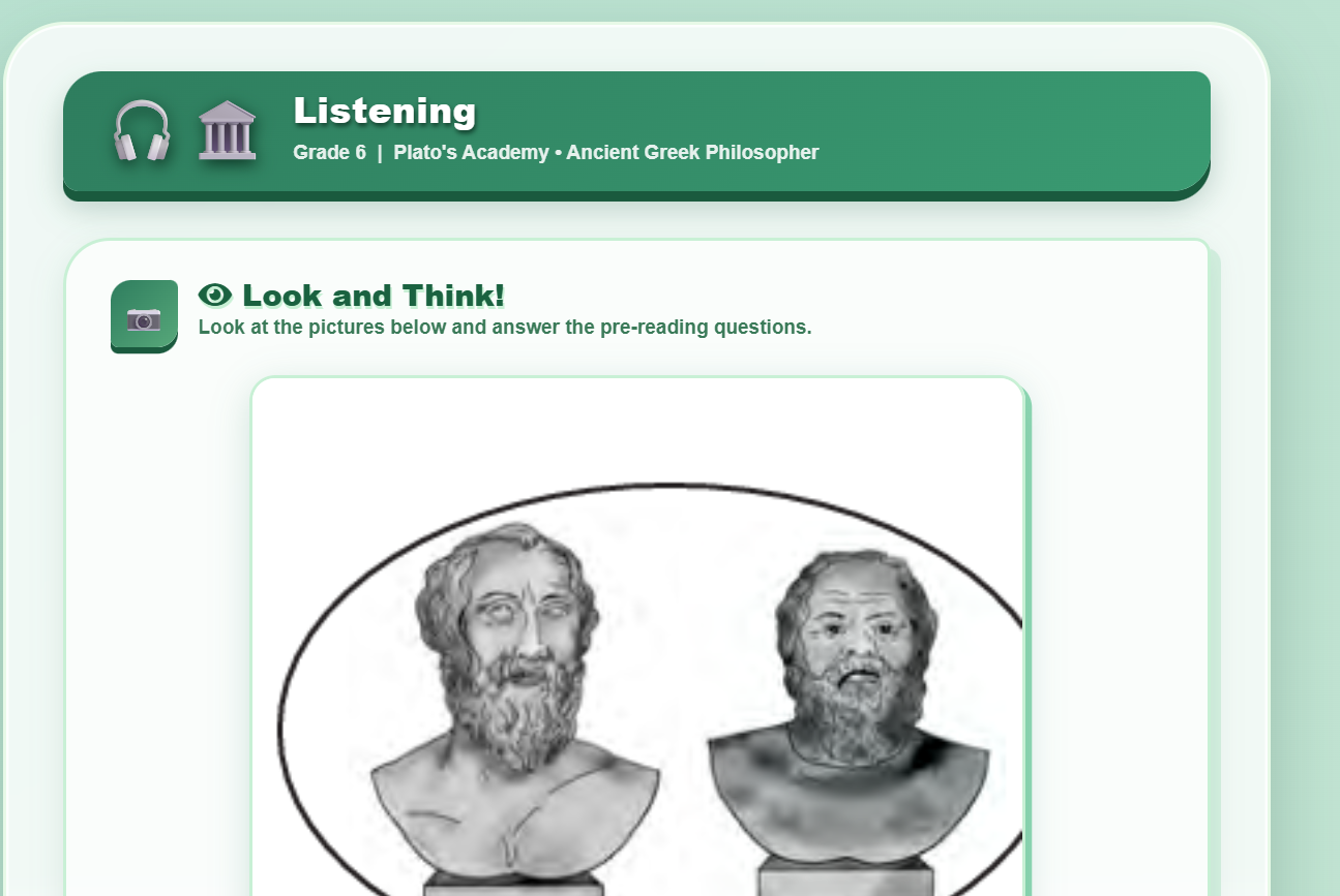 Listening (a text about Plato)