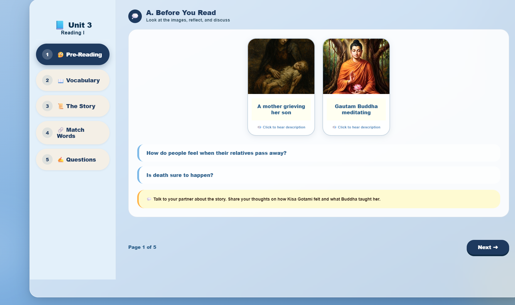 Reading I: Kisa Gotami and the Mustard Seed