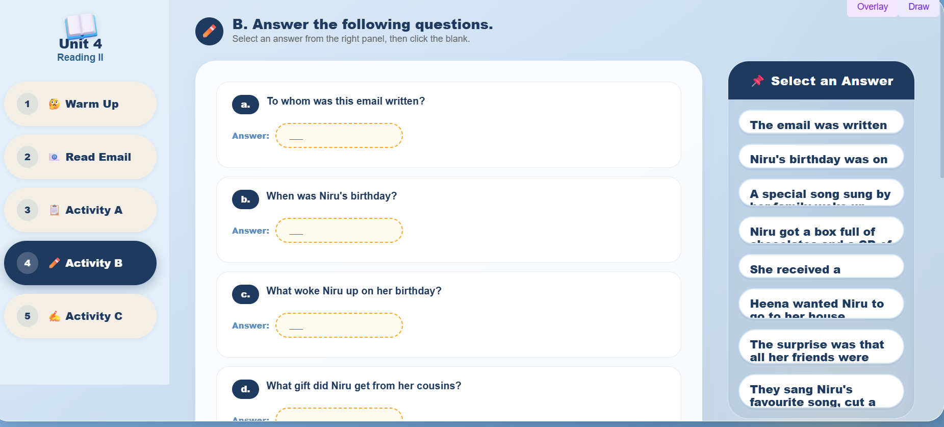 Reading II: An Email