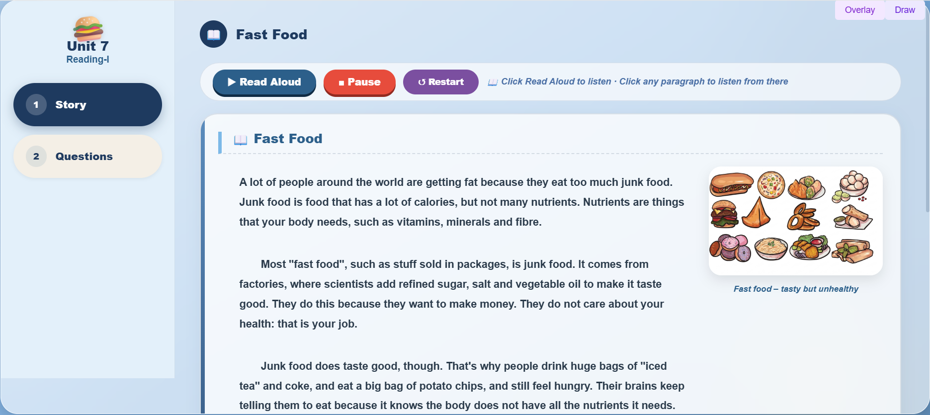 Reading I: Fast Food
