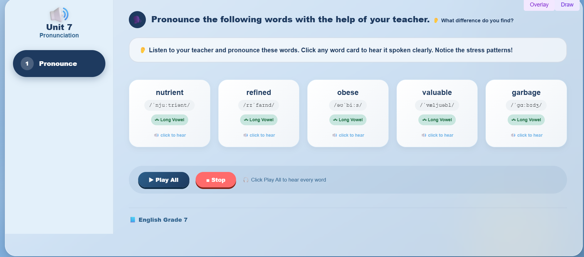 Pronunciation : phonetic symbols/phonetic transcriptions