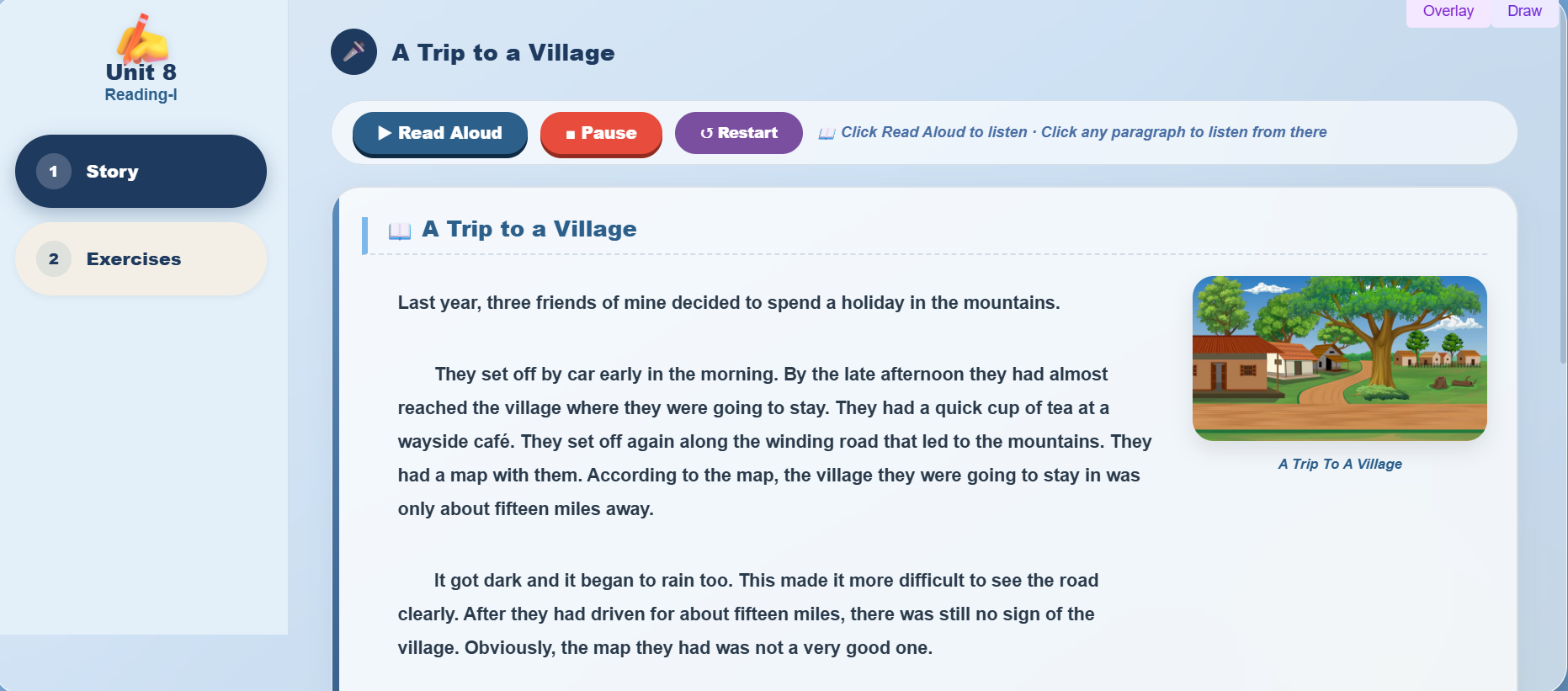 Reading I: A Trip to a Village