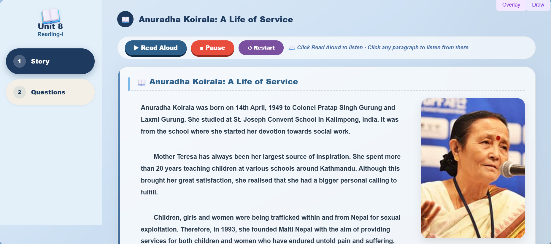 Reading II: Anuradha Koirala
