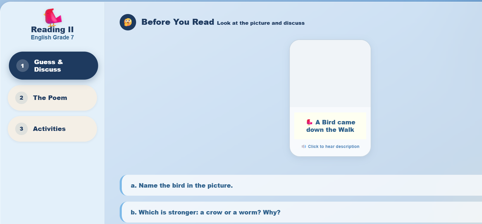 Reading II: A Poem