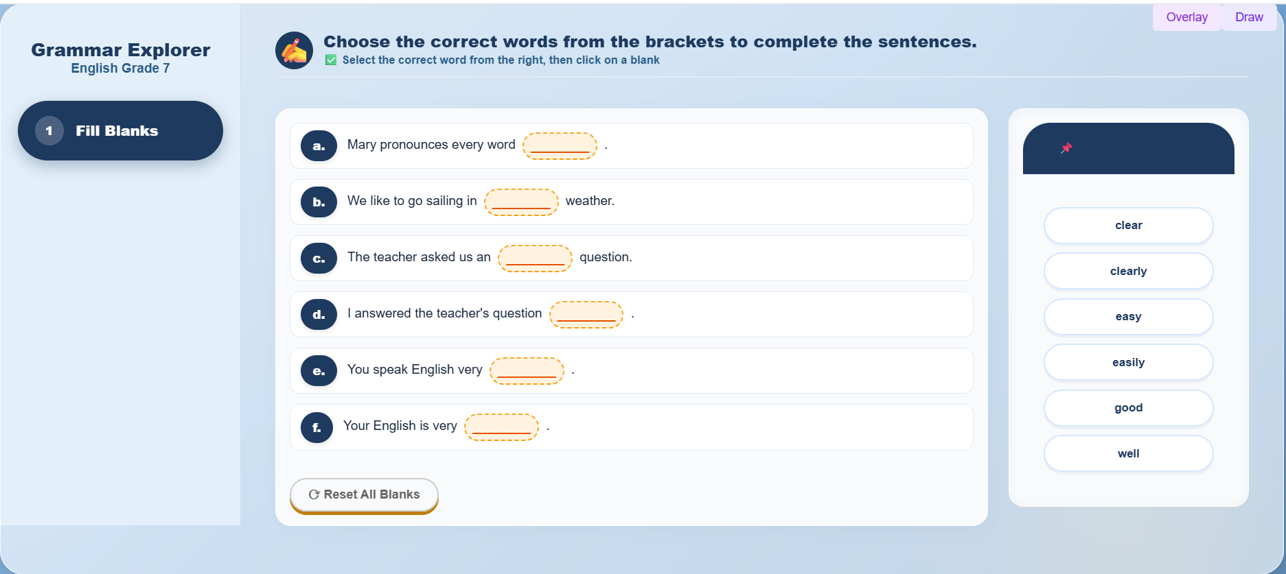 Extra Bit : Sentence completion