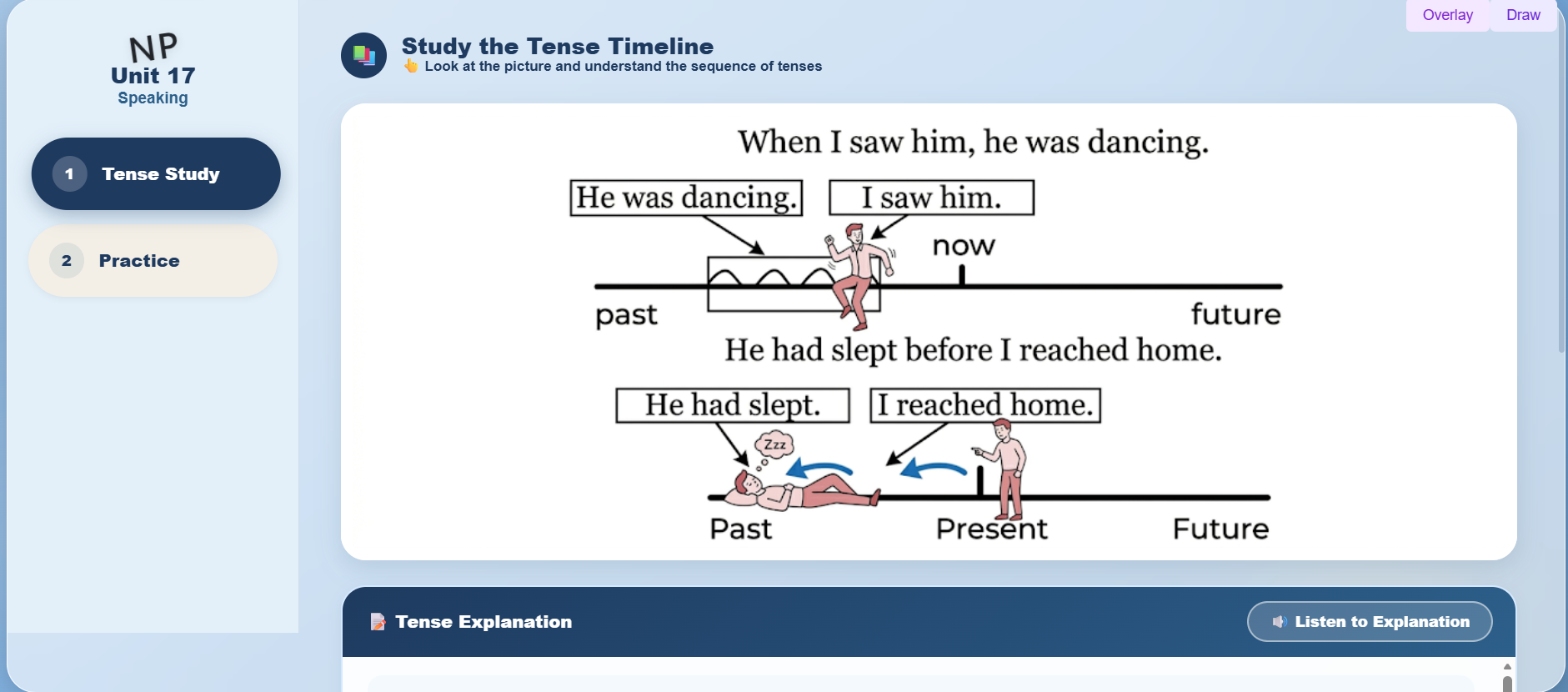 Grammar I: Simple Past and Past Continuous Tenses