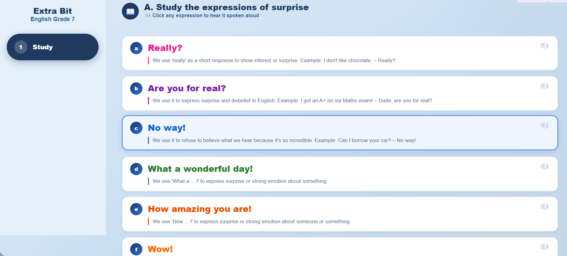 Extra Bit : Study the Expressions of Surprise