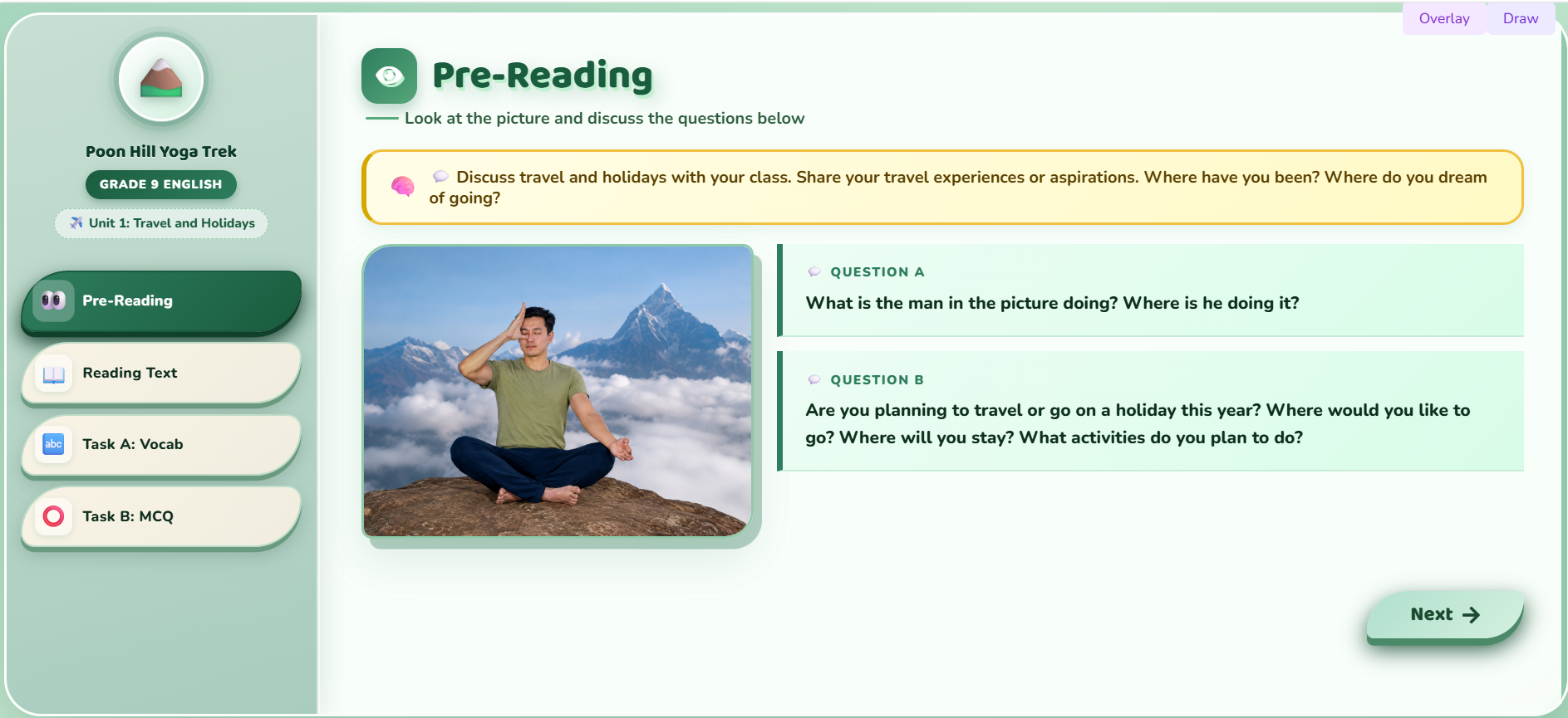 Reading I : Itinerary: Poon Hill Yoga Trek in Nepal