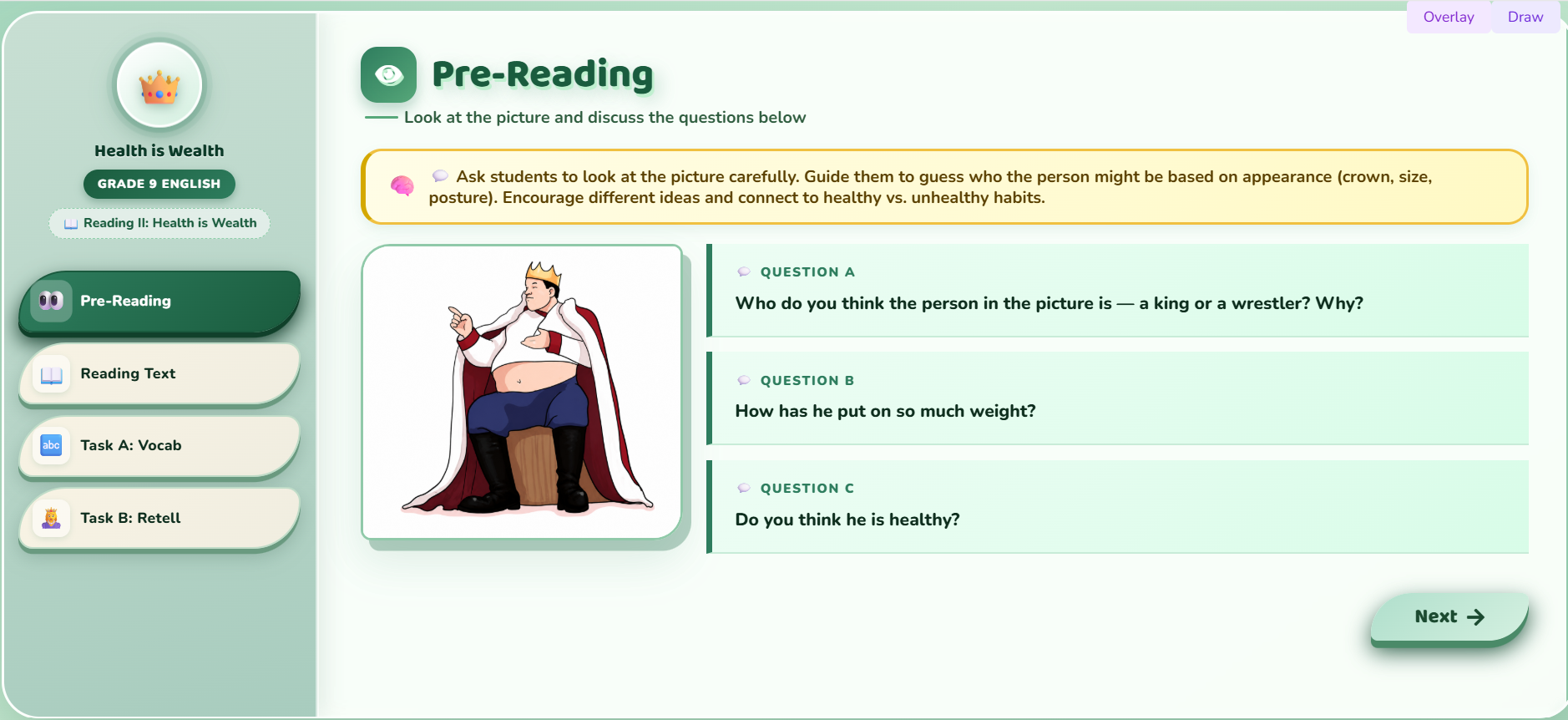 Reading II : Health is Wealth