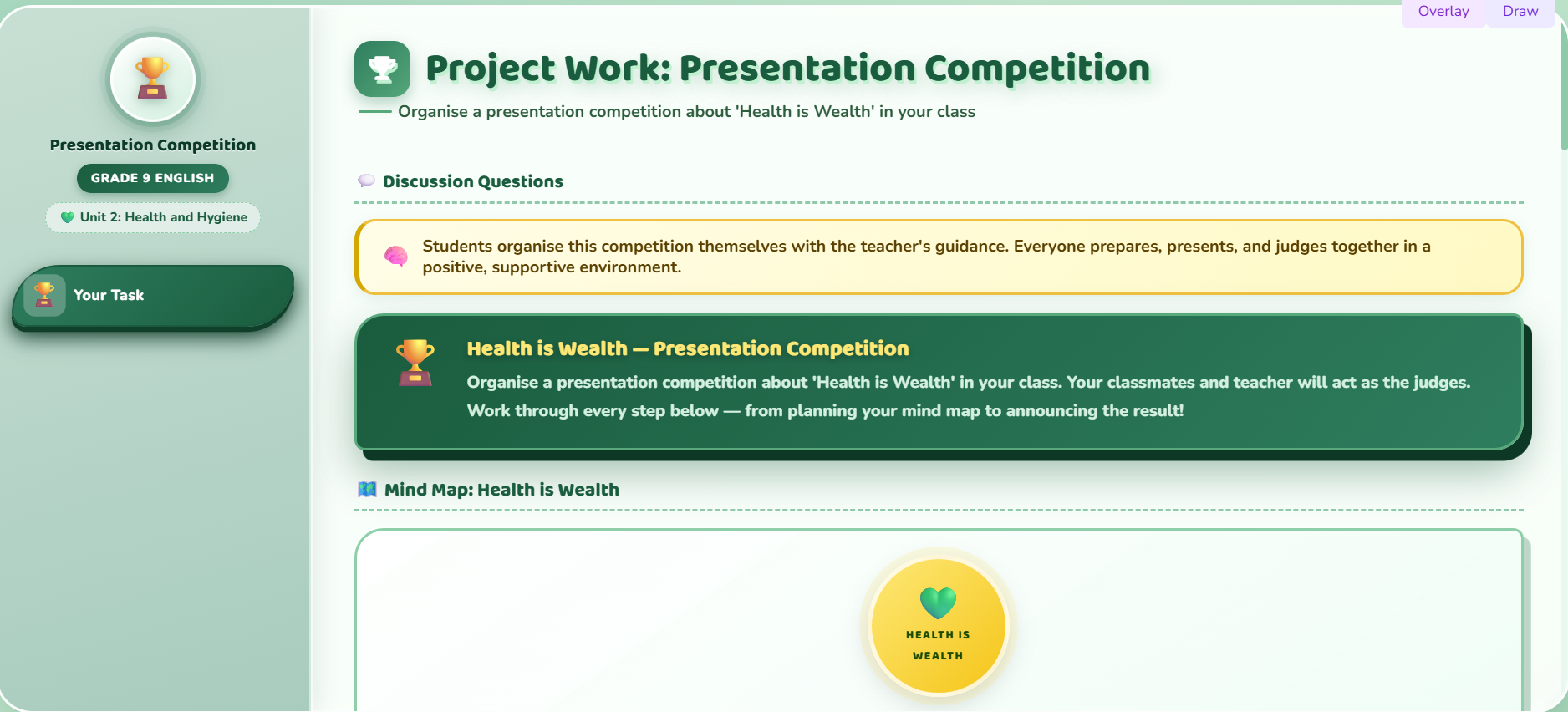 Project work : Presentation competition