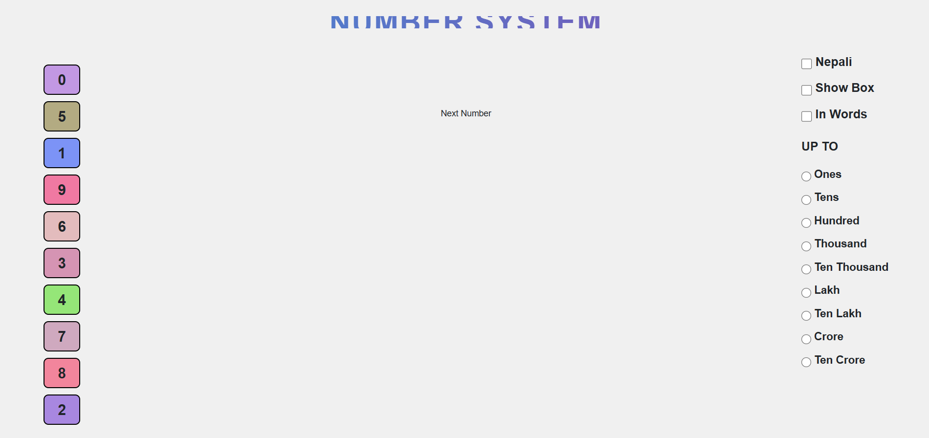 Number sense