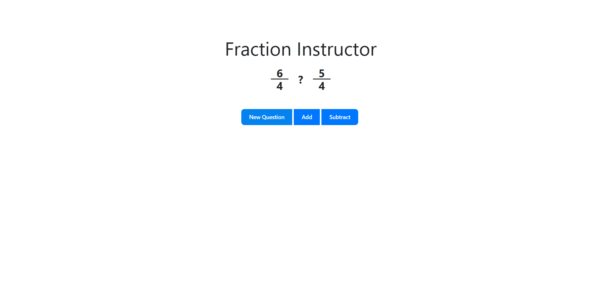 Addition and Subtraction of fraction to each other