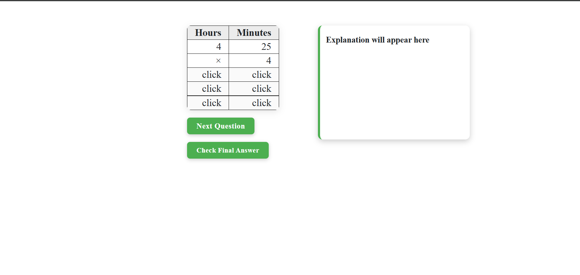 Multiplication  Of Time