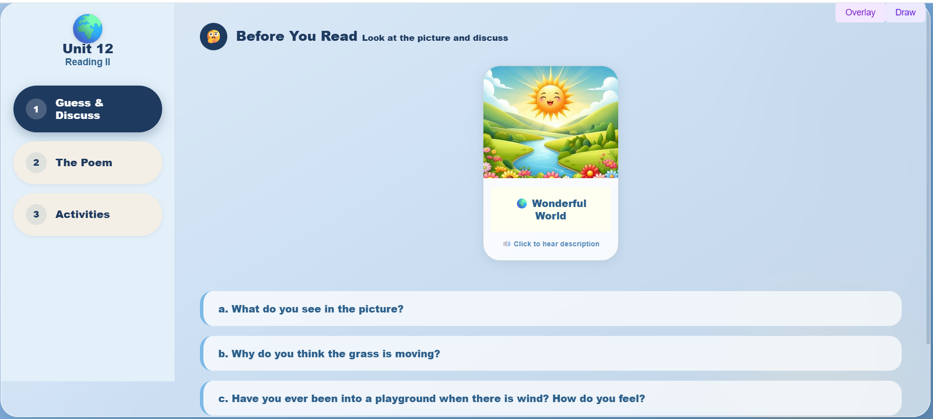 Reading II: Wonderful World