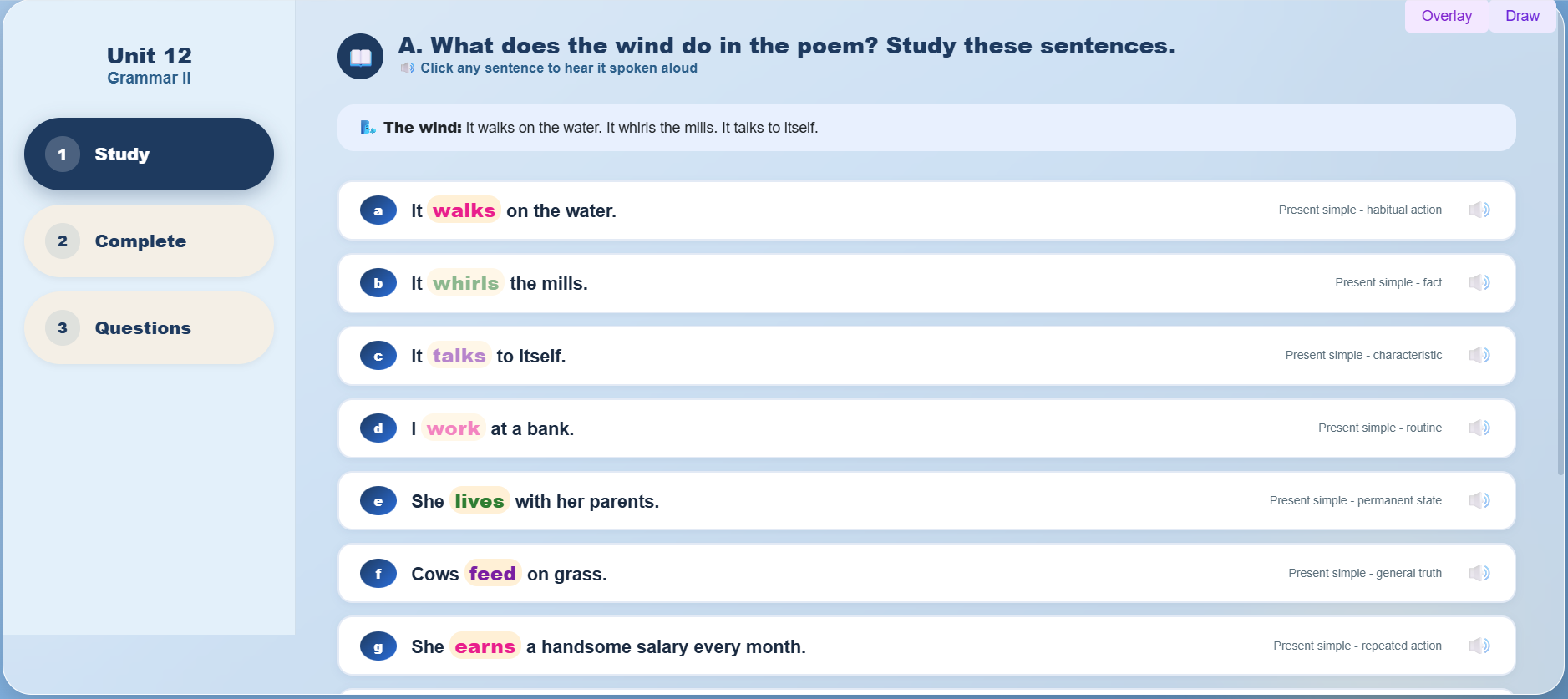 Grammar II: Present Simple