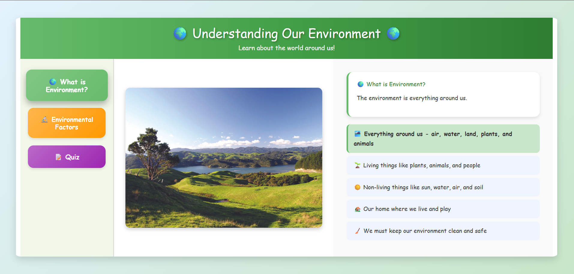 Relation Between Environment,Human and Animal