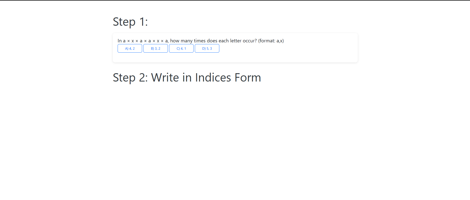Indices