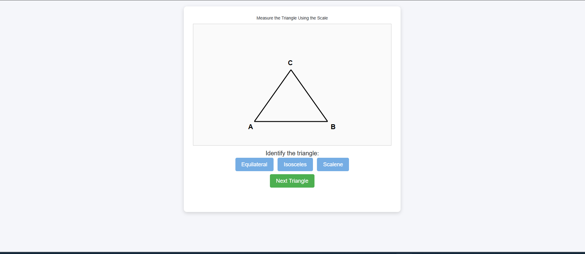 Classification of triangles on the basis of sides