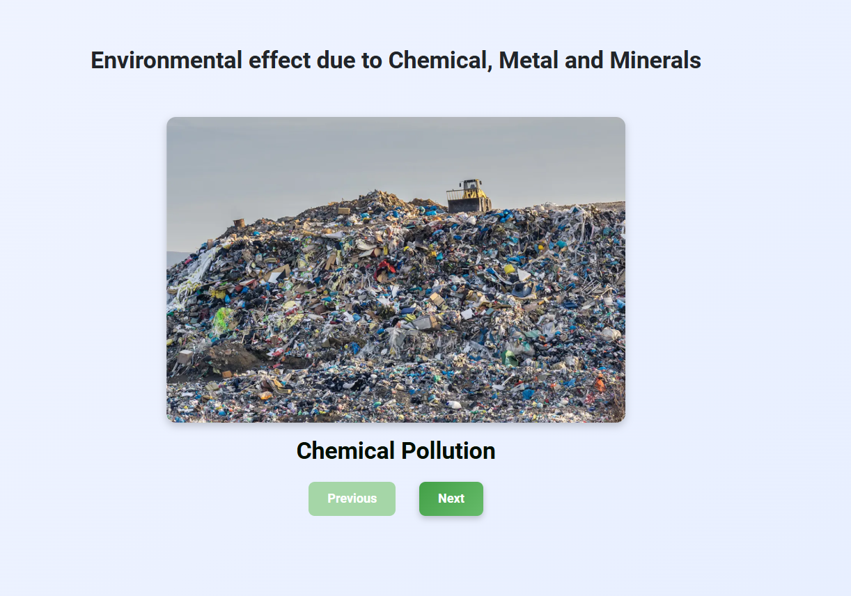 Environmental impacts of Chemical Substances