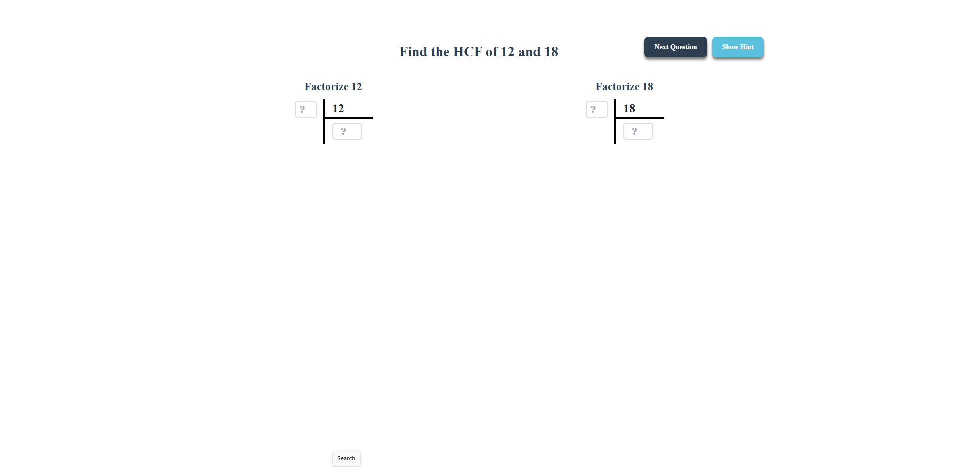 Methods for Finding Highest Common Factor