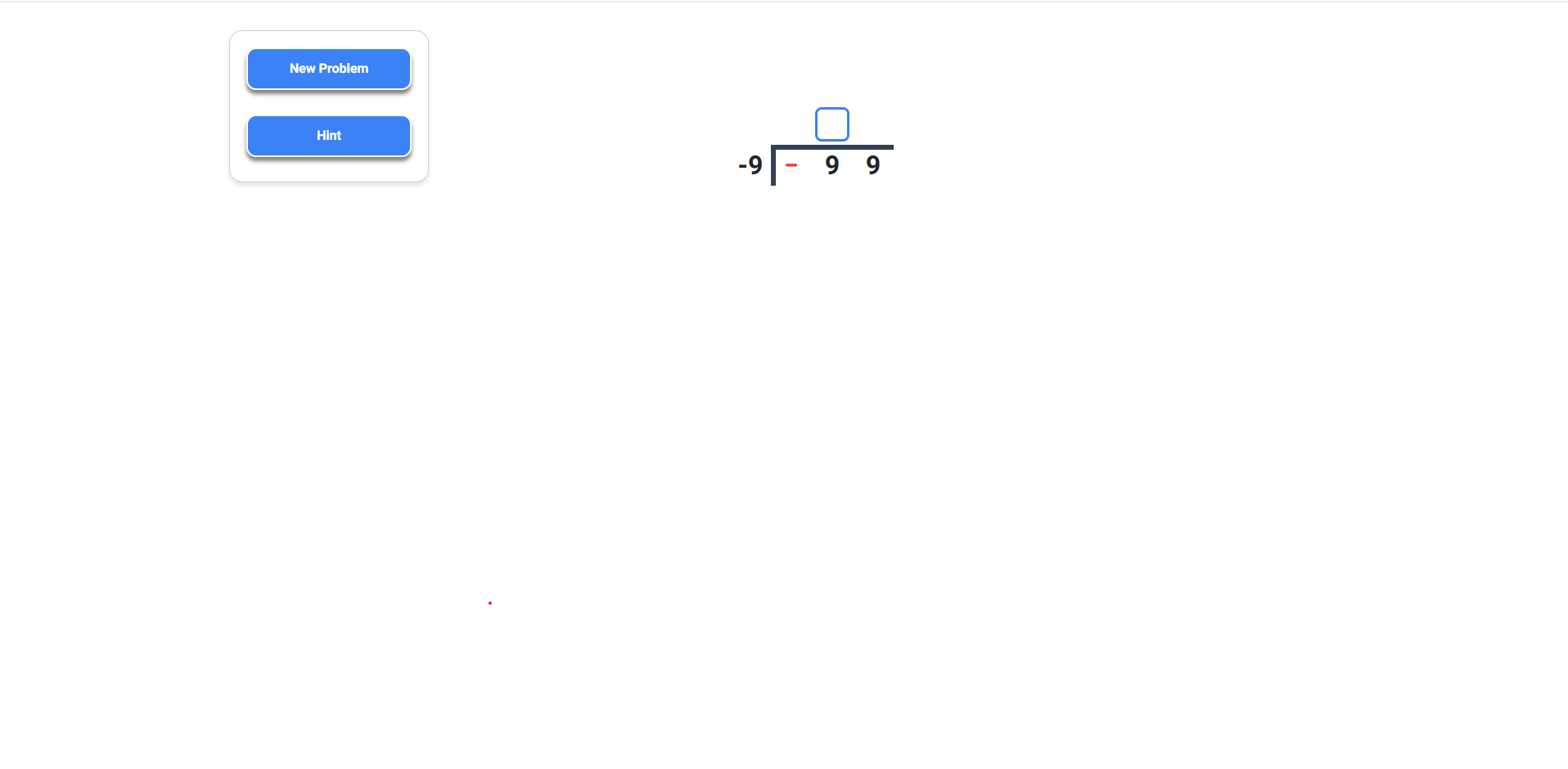 Division of Integers