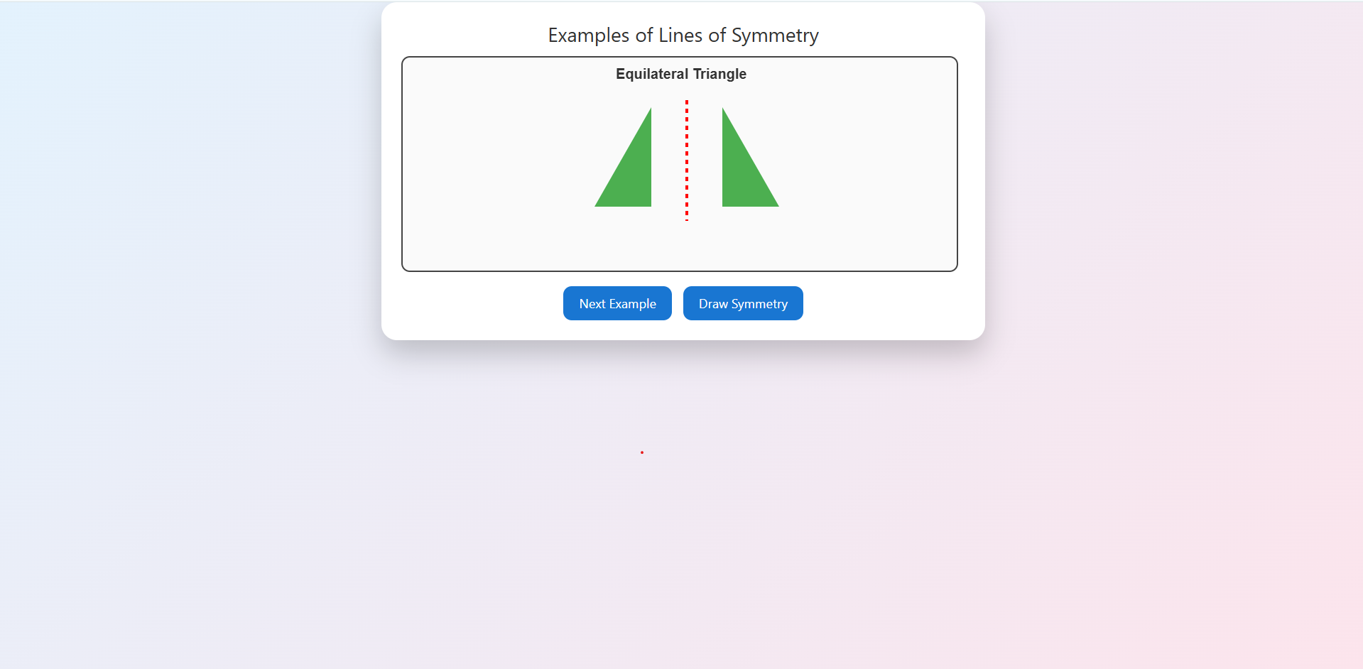 Line and Point Symmetry