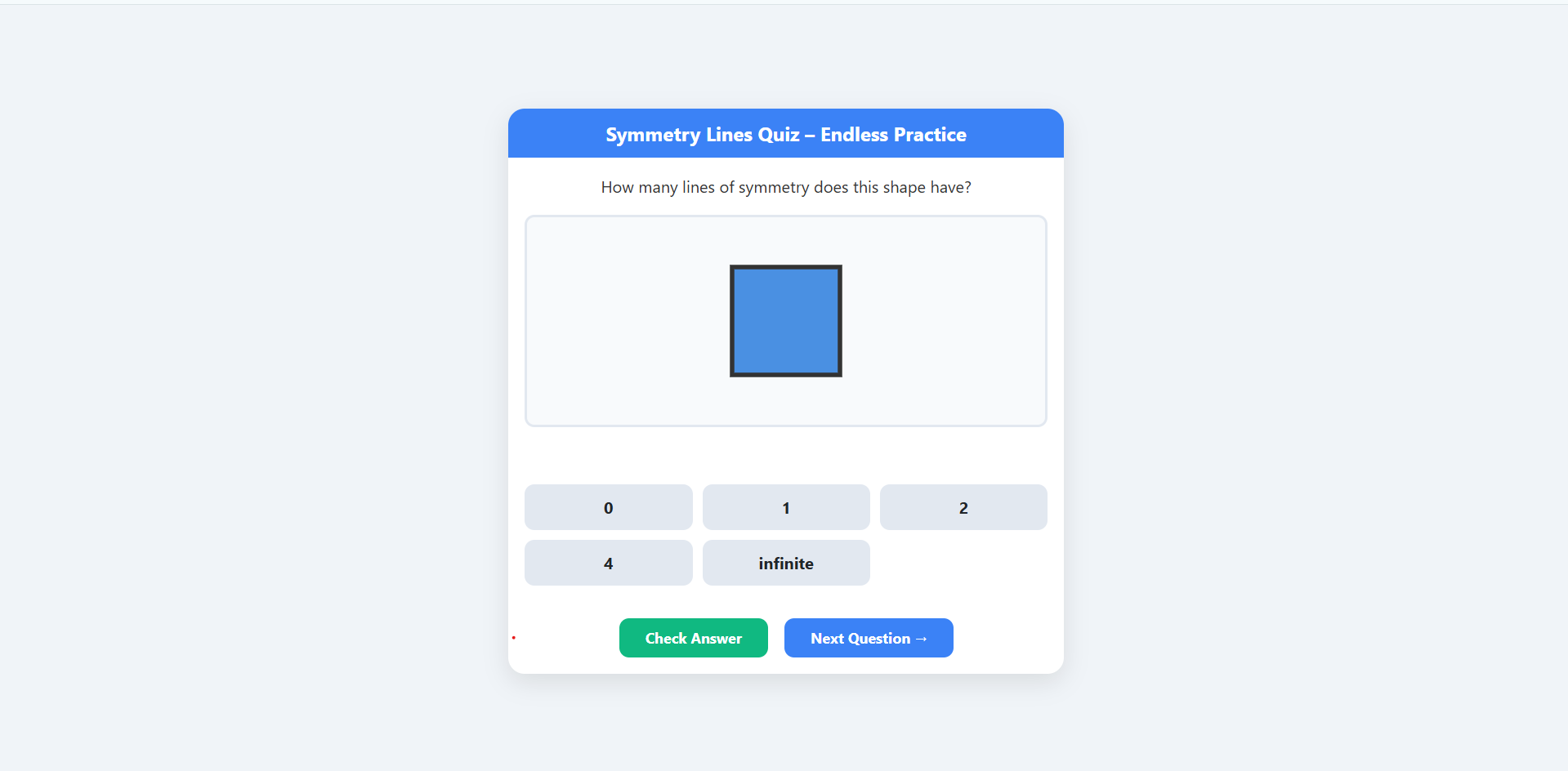 symmetry quiz