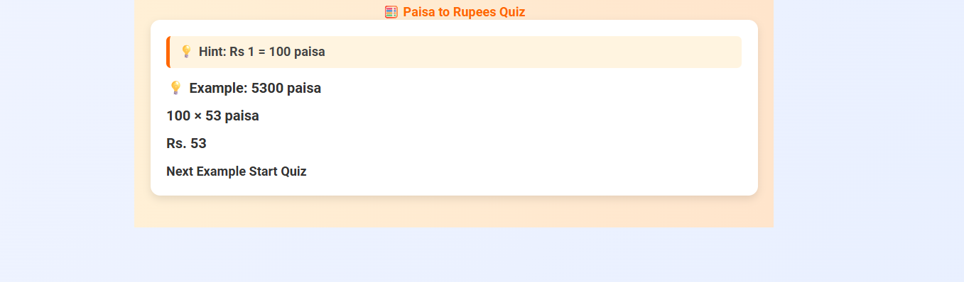 Paisa To Rupee