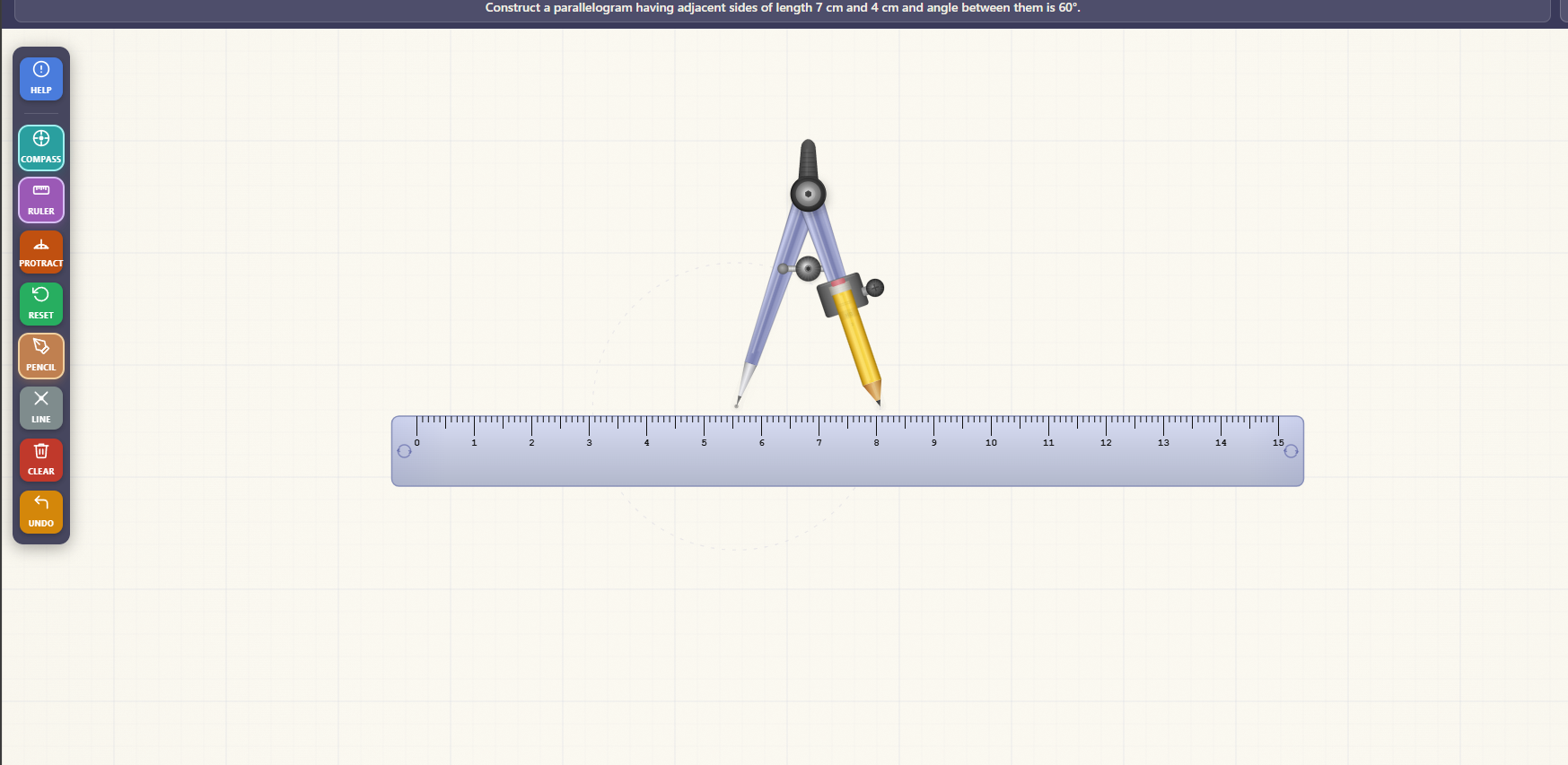 Construction of a parallelogram