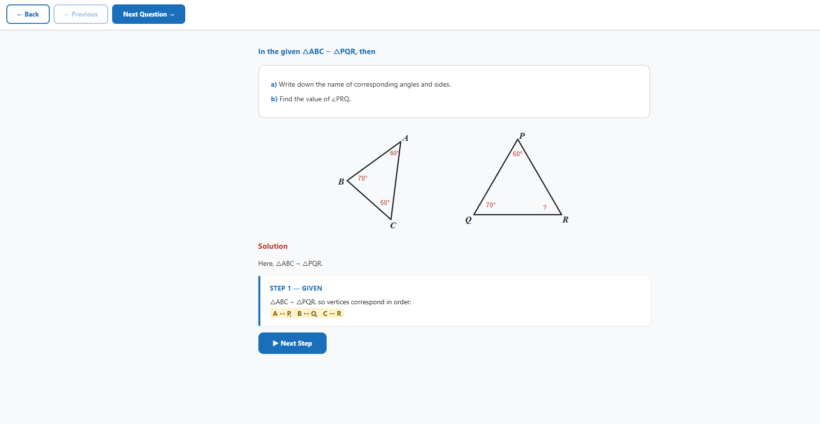 Similar Triangles