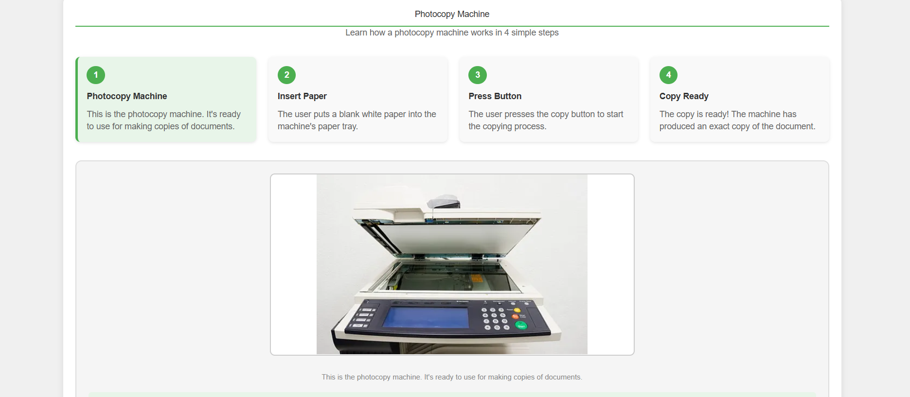 Photocopy Machine