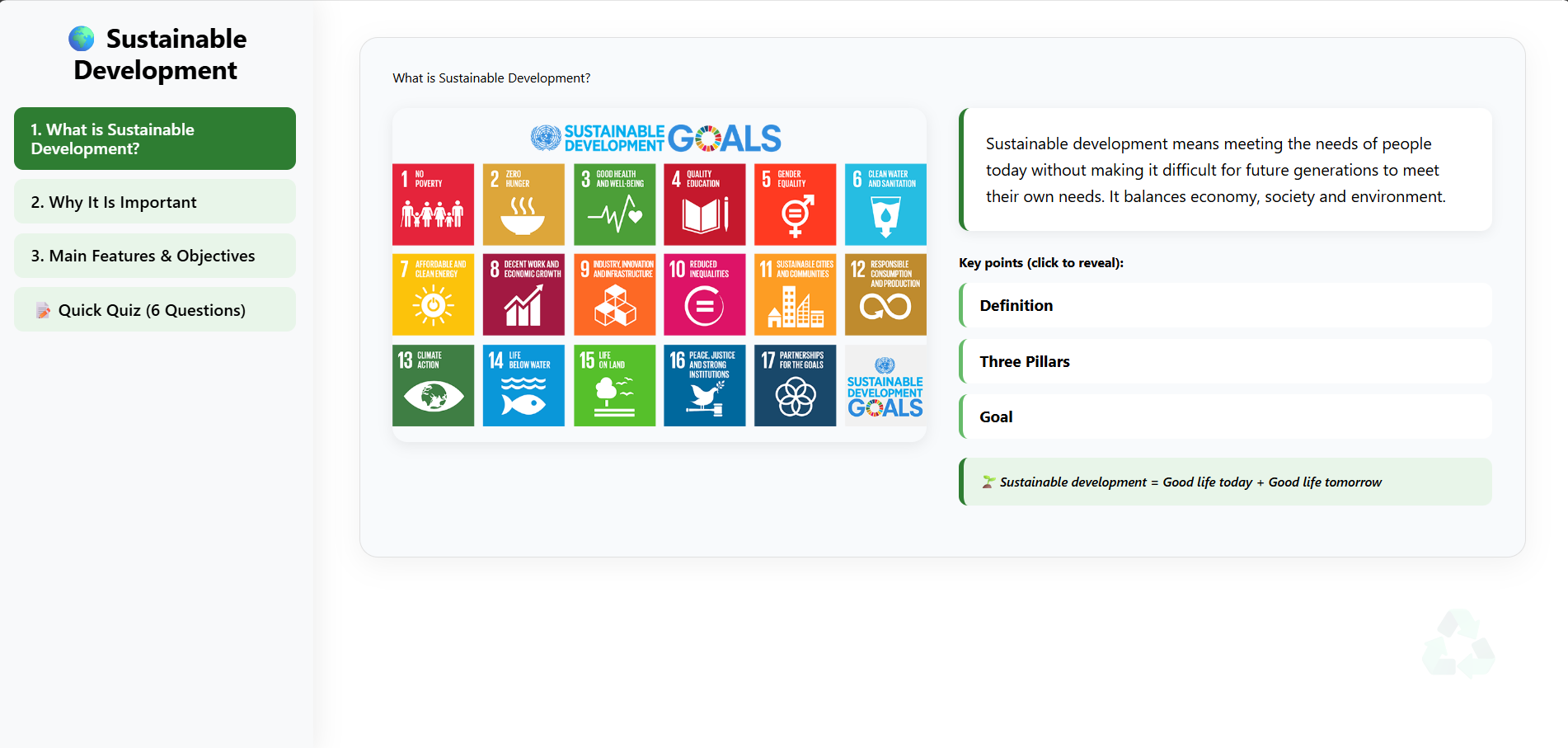 Sustainable Development