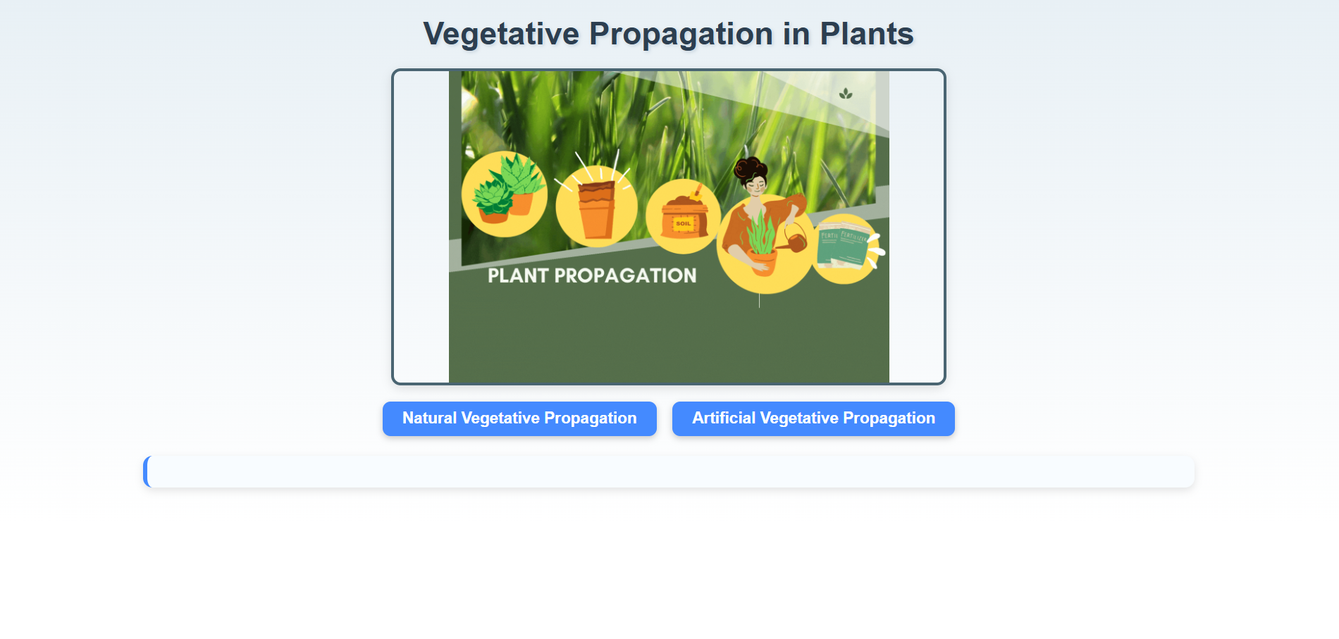 Vegetative Propagation in Plants