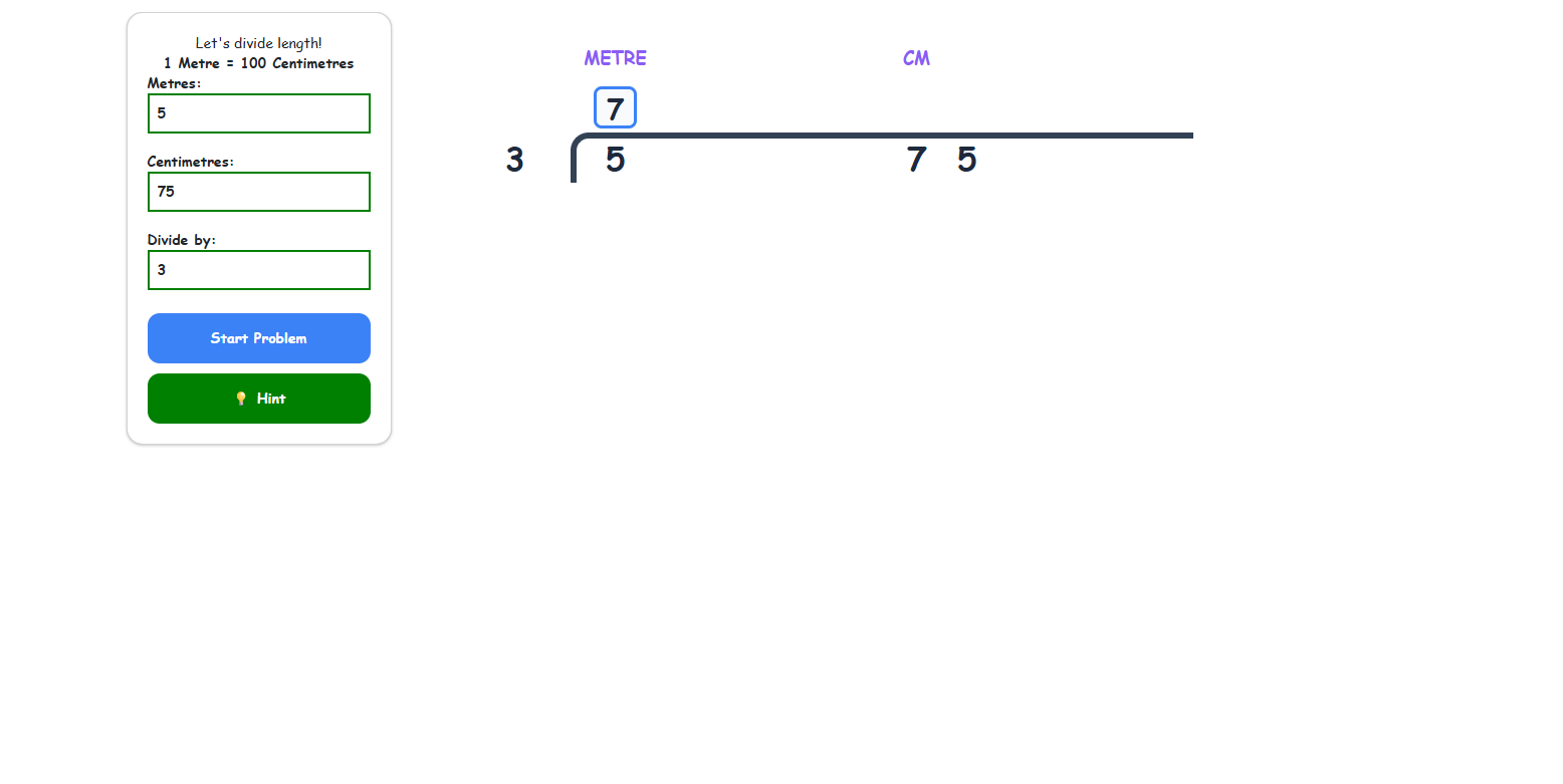 Division Of Distance