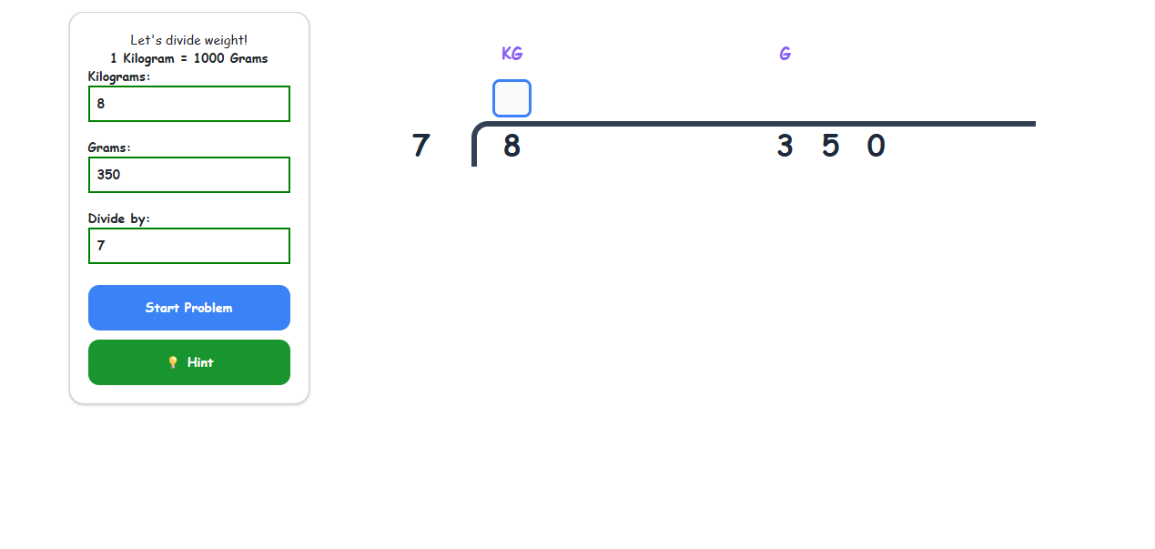 Division Of Weight