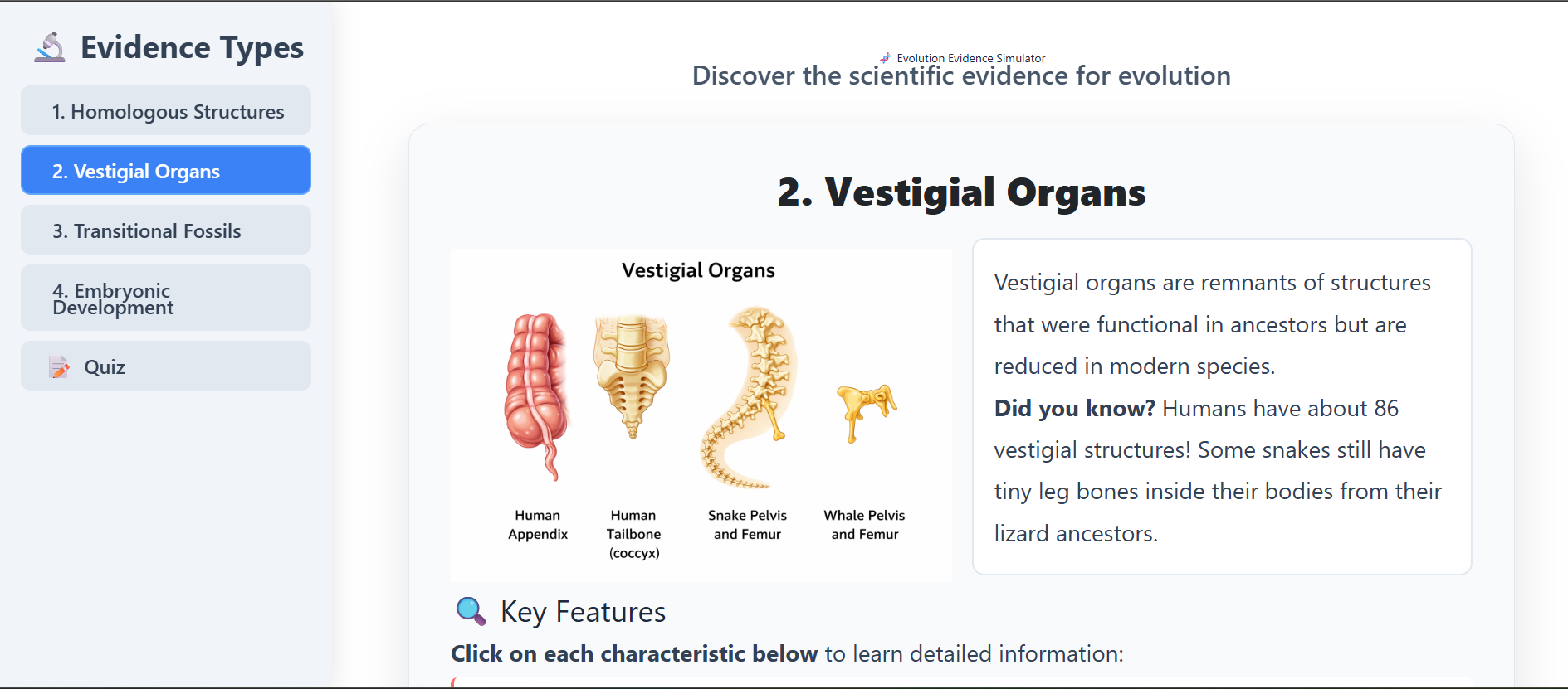 Evidences of organic evolution