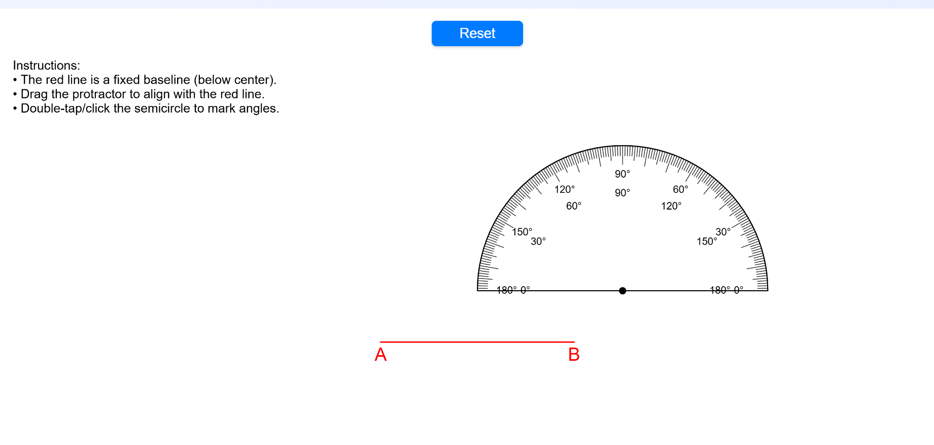 Constructor of Angle using Protactor